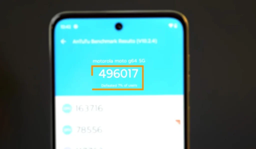 Motorola g64 Antutu score