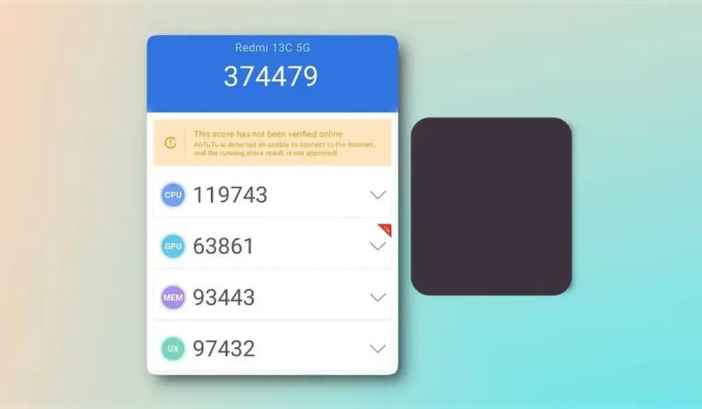 redmi 13c antutu score